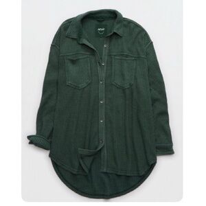 Aerie Anytime Fave Waffle Knit Shirt